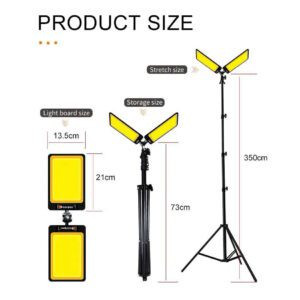 چراغ کمپینگ 2 پر دو رنگ کانپکس مدل FR-28 COB RF با سه پایه